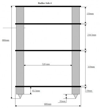 Стойка Solid Tech SOLO 4 Silver/Mocca артикул 216201Si-1 фото 6