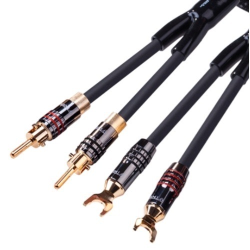 Акустический кабель Tributaries 8 Speaker Spade Lug + Banana 6.0ft dis (8SP-LB-060D) артикул 162401Si-1 фото 3