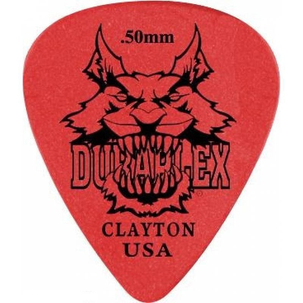 Медиаторы CLAYTON DXS50/12 - 0.50 mm DELRIN стандартные 12 шт артикул 290718Si-1