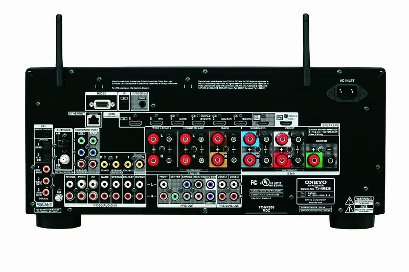 AV ресивер Onkyo TX-NR838 black артикул 104789Si-1 фото 4