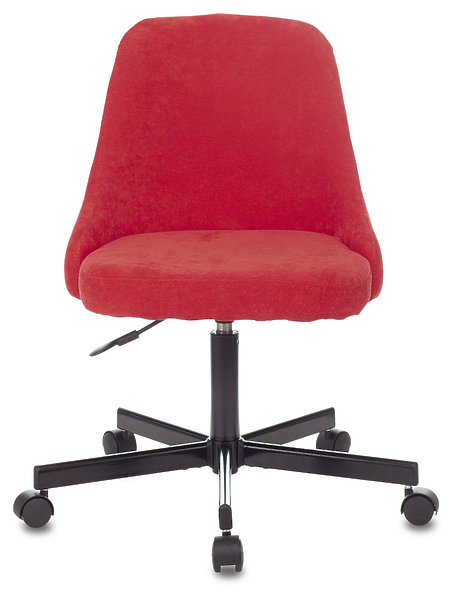 Кресло Бюрократ CH-340M/VELV88 (Office chair CH-340M red Velvet 88 cross metal) артикул 263406Si-1 фото 3