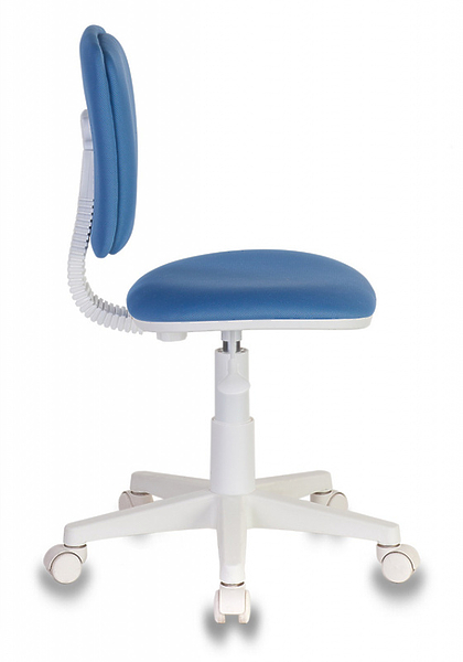Кресло Бюрократ CH-W204NX/26-24 (Children chair CH-W204NX blue 26-24 cross plastic plastik белый) артикул 263432Si-1 фото 4