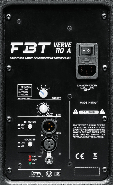 FBT Verve 110A артикул 122166Si-1 фото 3