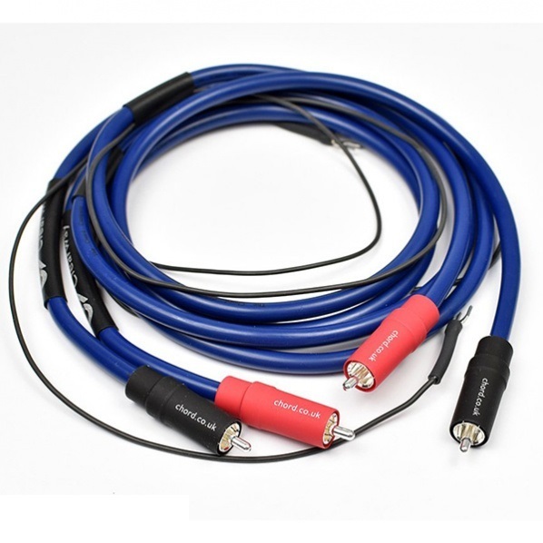 Кабель межблочный аудио Chord Company Clearway RCA pair (Turntable with fly lead) 1.2m артикул 239975Si-1