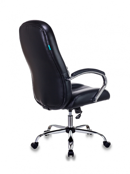 Кресло Бюрократ T-898SL/BLACK (Office chair T-898SL black eco.leather cross metal хром) артикул 263231Si-1 фото 5