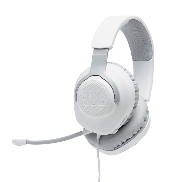 Наушники JBL Quantum 100 white (JBLQUANTUM100WHT) артикул 219985Si-1 в интернет-магазине «HiFiRussia»