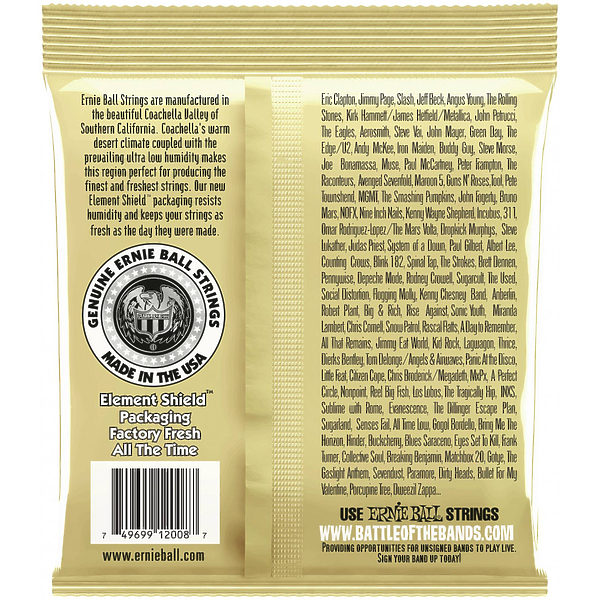 Струны для акустической гитары Ernie Ball 2008 80/20 Earthwood Rock&Blues 10-13-17-30-42-52 артикул 291577Si-1 фото 3