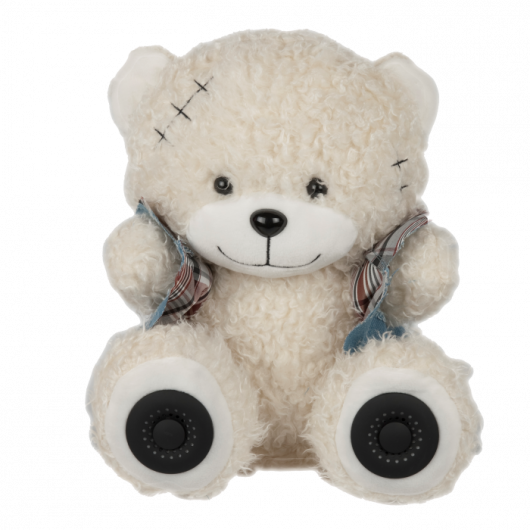 Портативная акустика Ritmix ST-250 Bear BT white артикул 190157Si-1