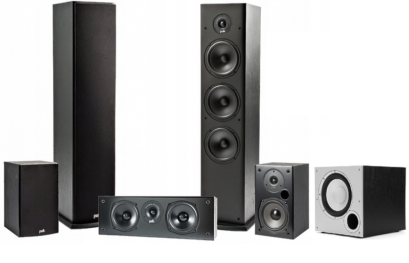 Комплект акустики Polk Audio T50 + T15 + T30 + PSW 10e black артикул 222706Si-1