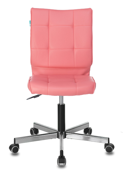Кресло Бюрократ CH-330M/PINK (Office chair CH-330M pink Lincoln 205 eco.leather cross metal хром) артикул 263469Si-1 фото 3