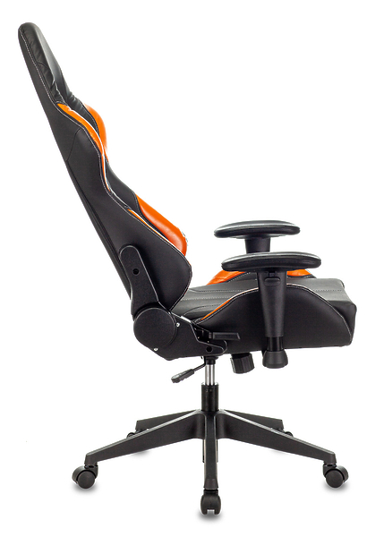 Кресло Zombie VIKING 5 AERO ORANGE (Game chair VIKING 5 AERO black/orange eco.leather headrest cross plastic) артикул 263471Si-1 фото 8