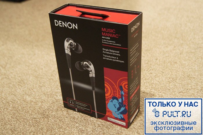 Наушники Denon AH-C250 black артикул 214818FV-1 фото 8