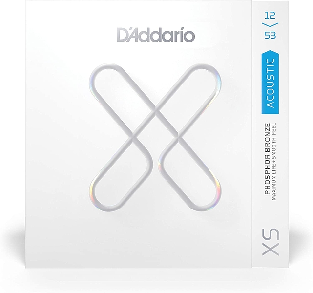 Струны D'Addario XSAPB1253 Set Acoustic Guitar XS Phosphor Bronze, 12-53, Light артикул 274023Si-1 фото 3