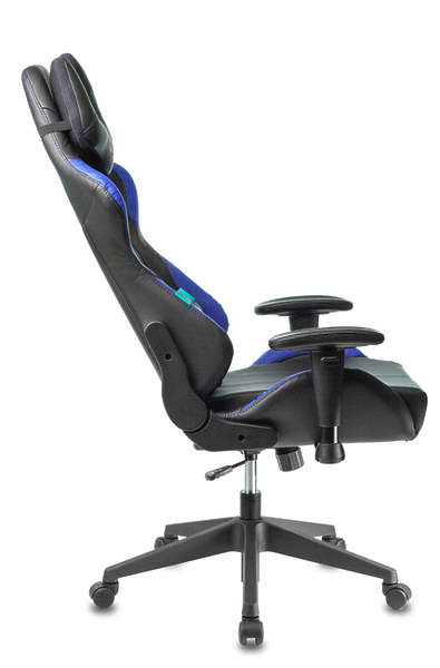 Кресло Zombie VIKING 5 AERO BLUE (Game chair VIKING 5 AERO black/blue eco.leather headrest cross plastic) артикул 263438Si-1 фото 13