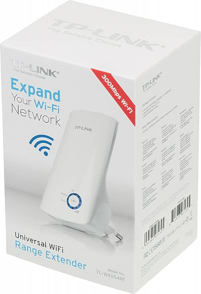 Усилитель сигнала TP-LINK TL-WA854RE N300 Wi-Fi White артикул 267759Si-1 фото 6