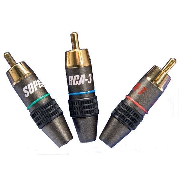 Разъем Supra RCA-3 RGB 3-Pack артикул 114852FV-1