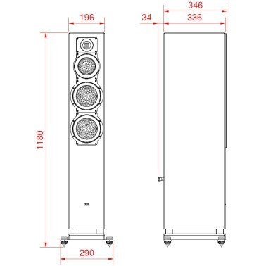 Elac FS 409 high gloss walnut артикул 103965Si-1 фото 3
