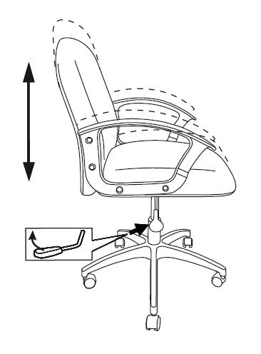 Кресло Бюрократ CH-808-LOW/#B (Office chair CH-808-LOW black 3С11 low back cross plastic) артикул 263341Si-1 фото 7