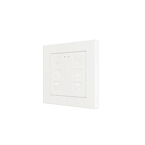 Сенсорный выключатель KNX Zennio Tecla 55 X6, 6-кнопочный, белый артикул 245203Si-1