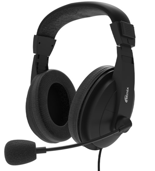 Наушники Ritmix RH-540M black артикул 264737Si-1