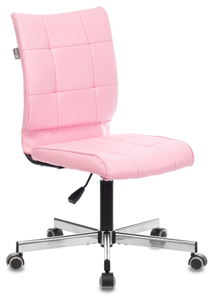 Кресло Бюрократ CH-330M/LPINK (Office chair CH-330M l.pink Diamond 357 eco.leather cross metal) артикул 263292Si-1