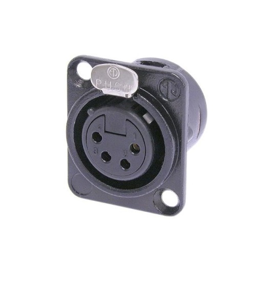 Разъем Neutrik NC4FD-L-BAG-1 артикул 283628Si-1