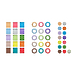 Набор цветовой маркировки Sennheiser EW-D SK COLOR CODING