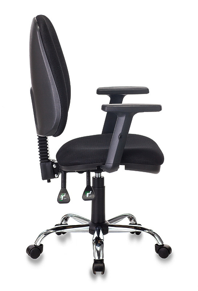 Кресло Бюрократ T-620SL/BLACK (Office chair T-620SL black TW-11 cross metal хром) артикул 263290Si-1 фото 4