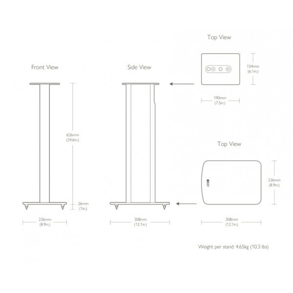 Стойка под акустику KEF SPEAKER STAND BLACK SP3989BA артикул 174524Si-1 фото 7