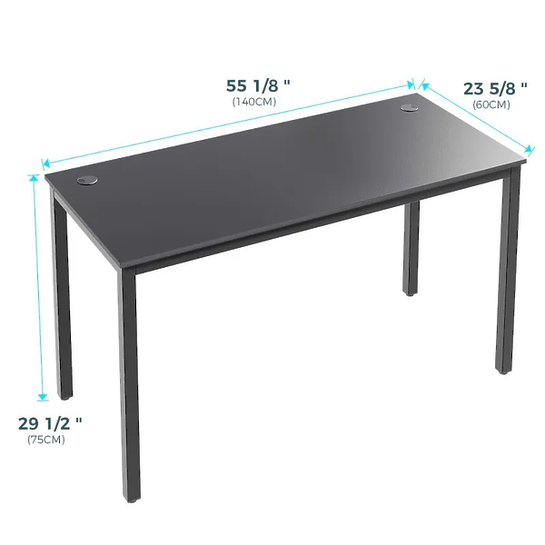 Стол письменный (для компьютера) EUREKA ERK-CD-5501 Black артикул 267005Si-1 фото 3