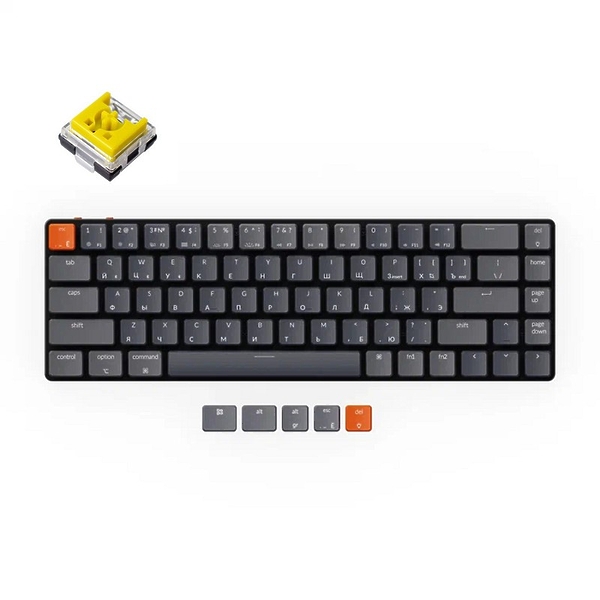 Беспроводная механическая клавиатура Keychron K7, RGB, Banana Switch артикул 318971Si-1