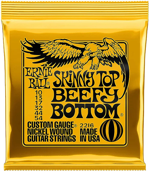 Струны для электрогитары Ernie Ball 2216 Nickel Wound Skinny Top Beefy Bottom Slinky артикул 291323Si-1