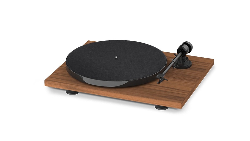 Виниловый проигрыватель Pro-Ject E1 BT Walnut OM5e артикул 271468Si-1
