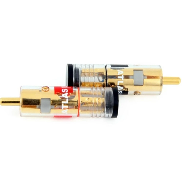 Разъем Atlas PLUG Integra grey gold pin black red артикул 210466Si-1