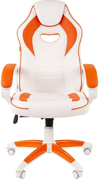 Кресло игровое Chairman game 16 00-07030051 White/Orange артикул 269949Si-1 фото 3
