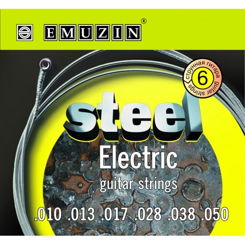 Струны для электрогитары Emuzin Steel Electric 6s 10-50 артикул 291301Si-1