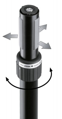 Стойка Ring Lock K&M 21467-000-55, 1370-2170 мм, чёрная артикул 125426Si-1