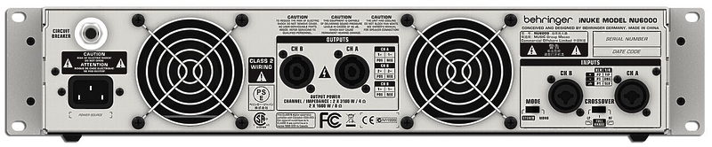 Усилитель мощности Behringer NU6000DSP артикул 126286Si-1 фото 4