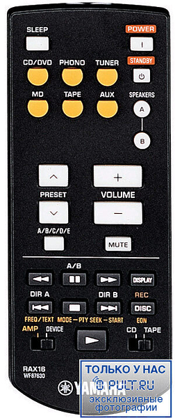 Стереоусилитель Yamaha RX-397 black артикул 323878FV-1 фото 4