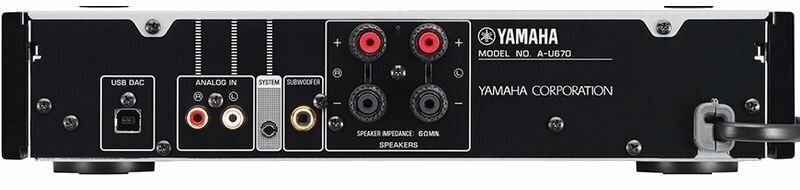 Стереоусилитель Yamaha A-U670 Black артикул 170200Si-1 фото 3