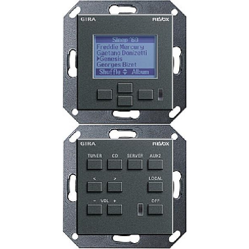 Настенная панель управления Revox M217/M218 GIRA System 55 (антрацит) артикул 104134FV-1