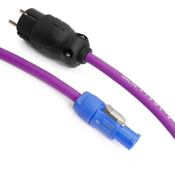 Сетевой кабель Isol-8 Isolink ULTRA schuko Neutrik20 1.5m bordo артикул 196678Si-1