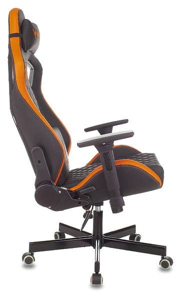 Кресло Knight OUTRIDER BO (Game chair Knight Outrider black/orange rombus eco.leather headrest cross metal) артикул 263358Si-1 фото 24