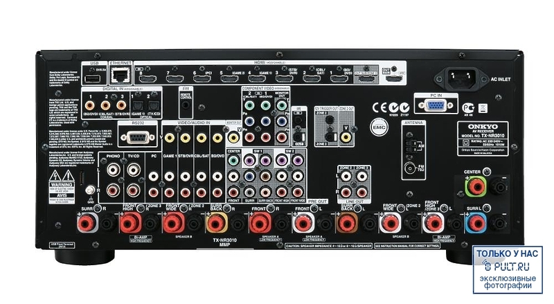 AV Ресивер Onkyo TX-NR3010 black артикул 449422FV-1 фото 4
