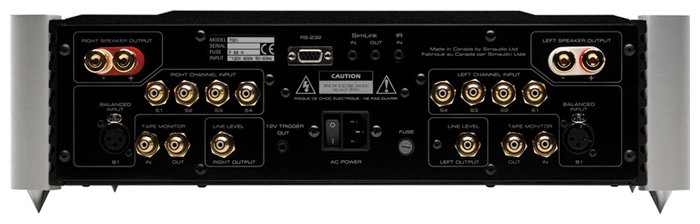 Стереоусилитель SIM Audio MOON 700i 2 TONE (black/silver)\Blue Display артикул 143622Si-1 фото 3