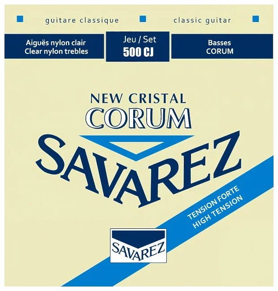 Струны для гитары Savarez 500CJ  Corum New Cristal Blue артикул 279480Si-1