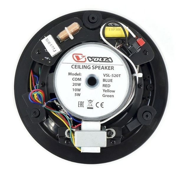 Встраиваемая акустика Volta PA VSL-520TW артикул 298355Si-1 фото 4