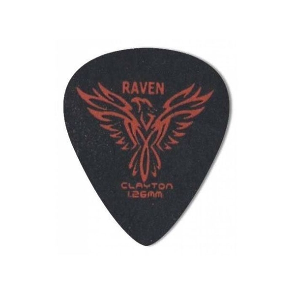 Медиаторы CLAYTON BS126/12 - 1.26 mm BLACK RAVEN стандартные 12 шт артикул 290683Si-1