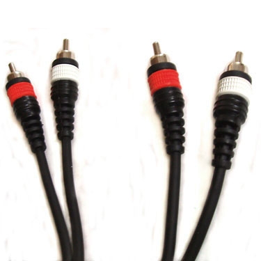 Межблочный кабель  Roxton DUL002/1M шнур RCA x 2 – RCA x 2 артикул 116149FV-1