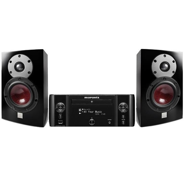 Стереокомплект Marantz M-CR611 black + Dali Menuet Black Satin артикул 135109Si-1